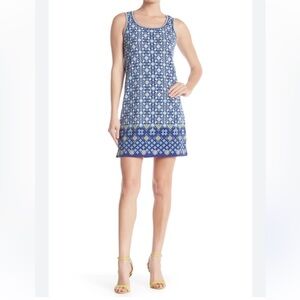 Max Studio Dress Blue and Yellow Floral Size XS NWT